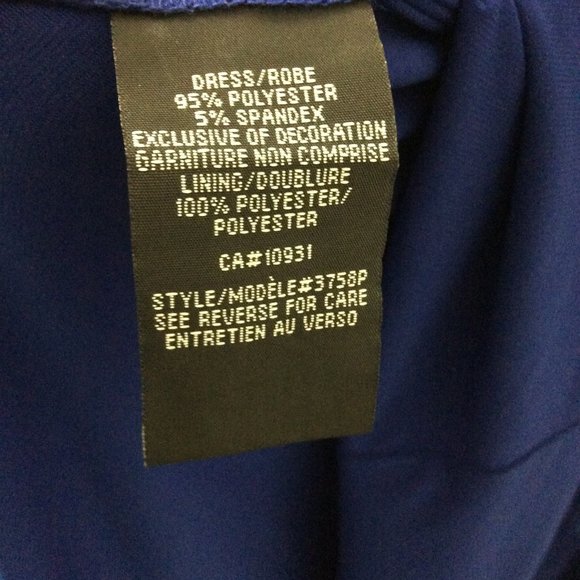 Laura Petite royal blue maxi key hole neck line dress - Picture 9 of 9